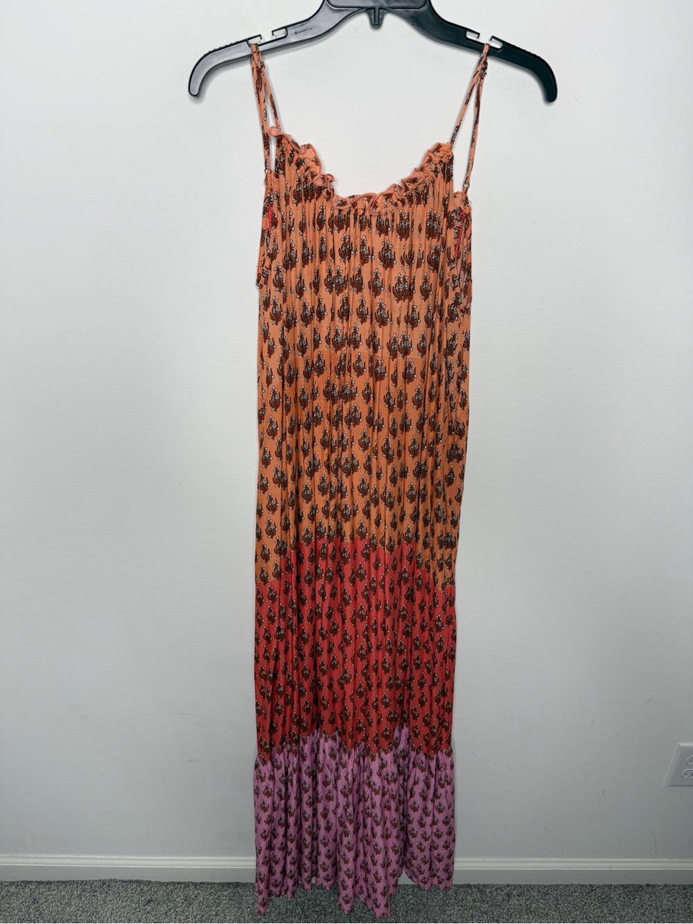 By Anthropologie Flounced Maxi Lounge Dress - Picture 2 of 8